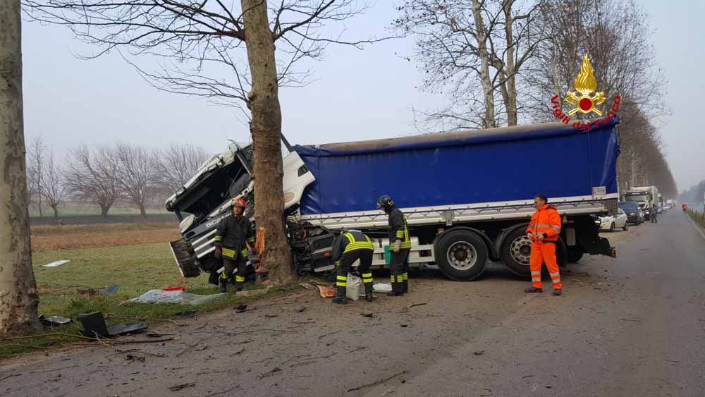 INCIDENTE: CAMION CONTRO UN PLATANO